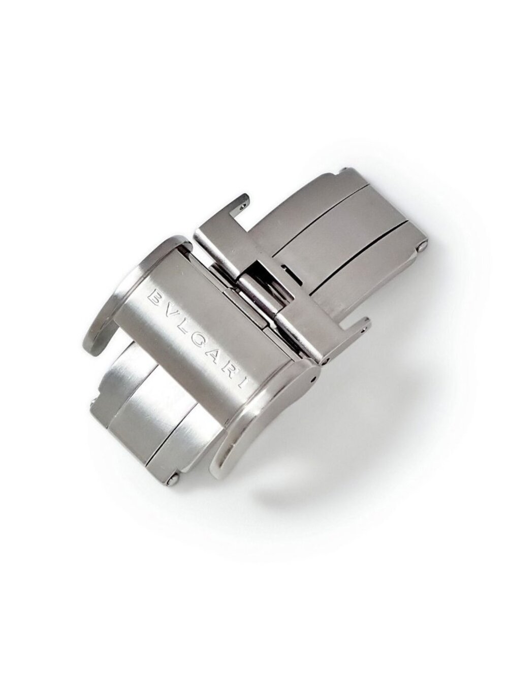 Bvlgari Watch Parts D Buckle Stainless Steel Silver Clasp 18 Width Compatible